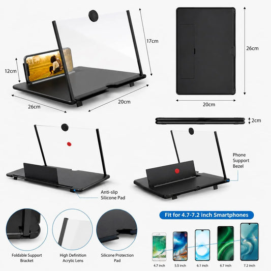 CineFold Pocket Movie HD Viewing Screen For Smartphone