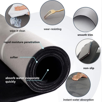 Waterproof Absorbent Kitchen Mat Set