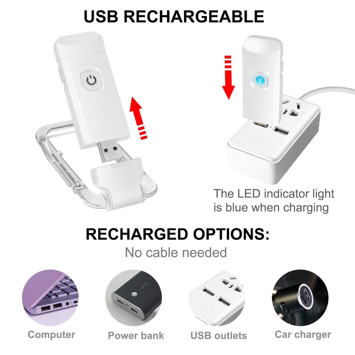 Clip-On LED Reading Book Lamp