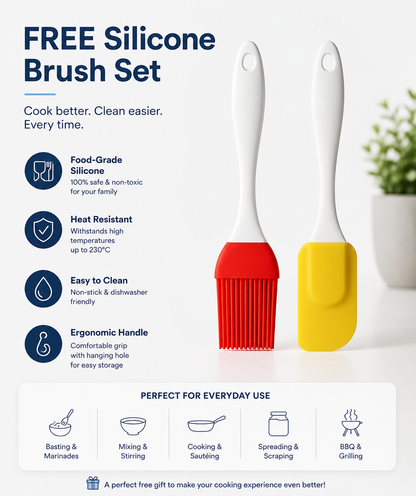 2-in-1 Pour & Spray System with FREE Silicone Basting & Spatula